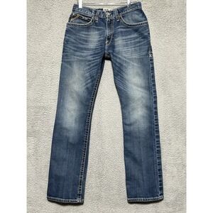 Ariat M4 Jeans Mens 32x36 Adkins Relaxed Boot Cut Turnout Mid Rise Utility Denim